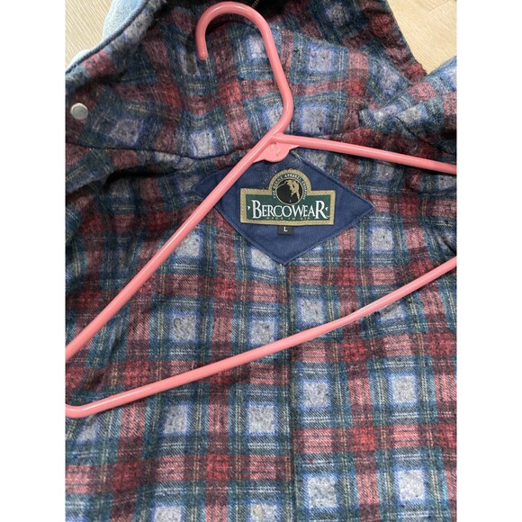 Bercowear Made In USA Zip Up Hoodie Jacket Men's Large Custom Bleack Skull - Picture 7 of 8